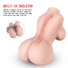 Compact and lifelike adult doll torso showcasing detailed craftsmanship