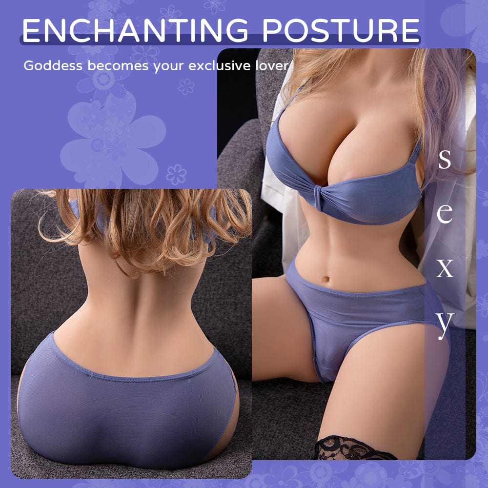 Luxury adult doll featuring exquisite craftsmanship, dressed in purple lingerie