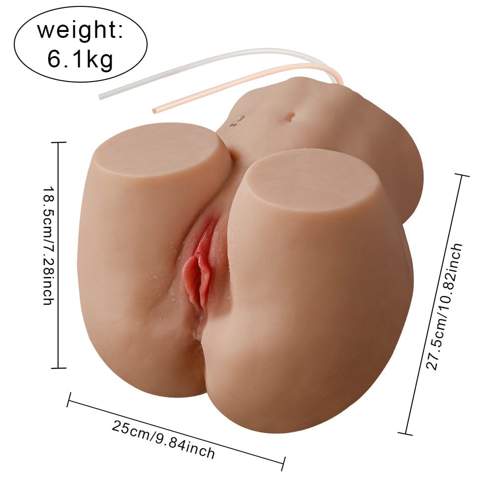 Dimensions of the adult collectible doll torso are showcased, with a focus on the detailed craftsmanship that contributes to its realistic proportions and standout appearance