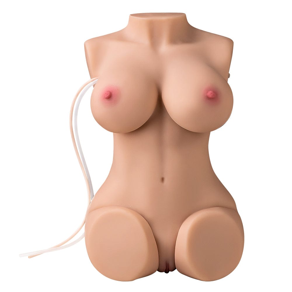 Delicate half-body adult doll torso