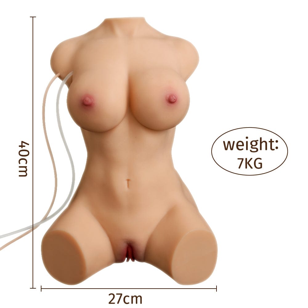 ibrating half-body, delicate and exquisite soft sex doll torso