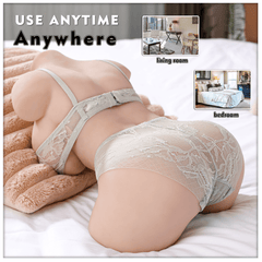 Soft sex doll torso back display